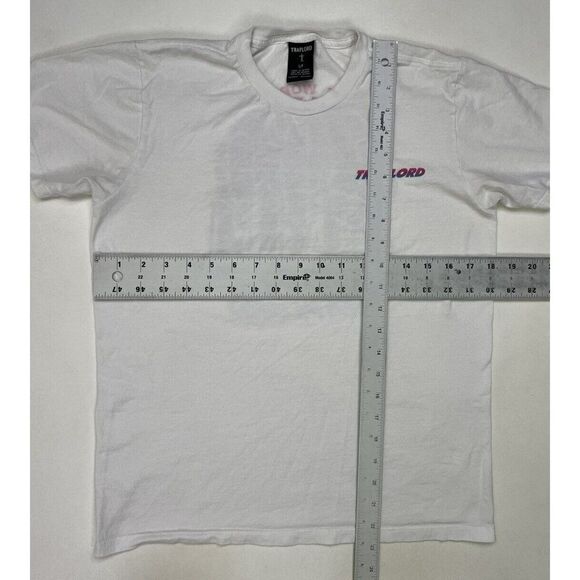 Traplord Worldwide Graphic T-shirt Women Small White Short Sleeve - Picture 6 of 6